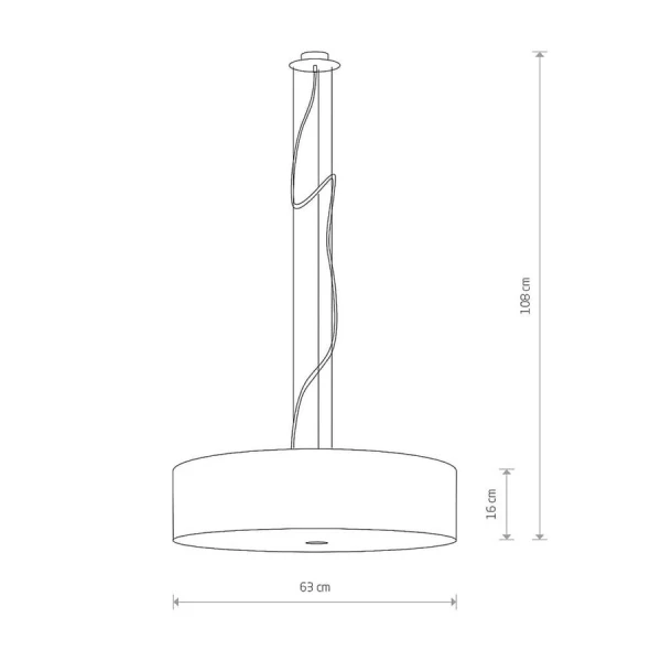 Підвісна люстра Nowodvorski VIVIANE E27 чорний 6774 - Фото 3