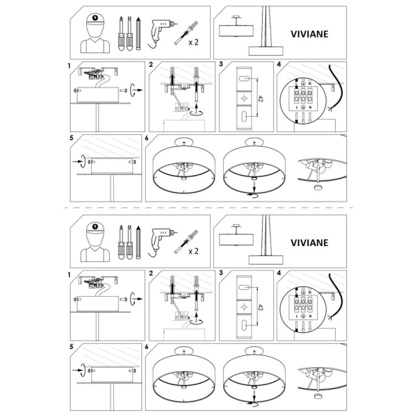 Підвісна люстра Nowodvorski VIVIANE E27 чорний 6774 - Фото 4