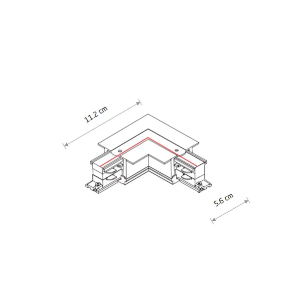 З'єднувач кутовий Nowodvorski CTLS RECESSED білий 8230 - Фото 2