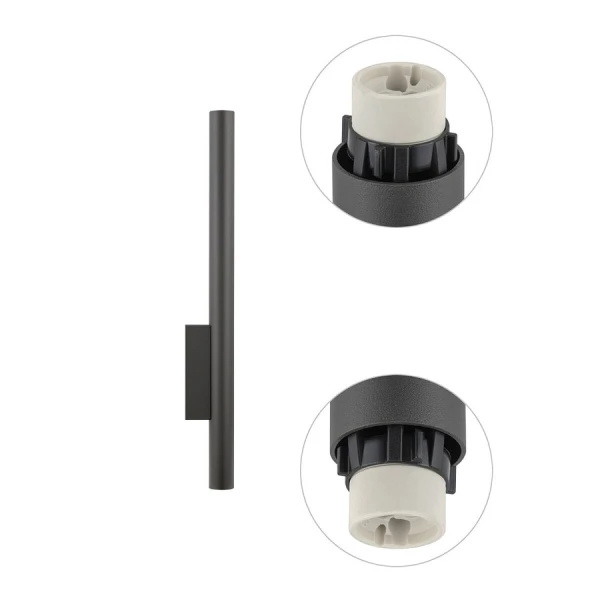 Бра свічка Nowodvorski FOURTY GU10 сірий 10893 - Фото 6