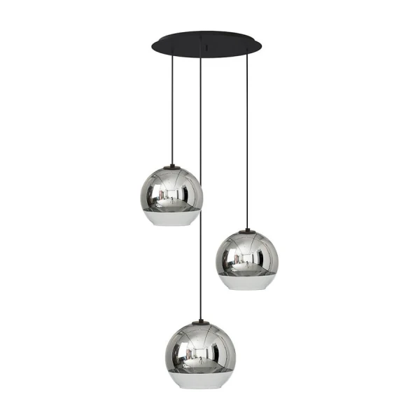 Підвісний світильник Nowodvorski GLOBE PLUS E27 сірий (хром) 7607 - Фото 1