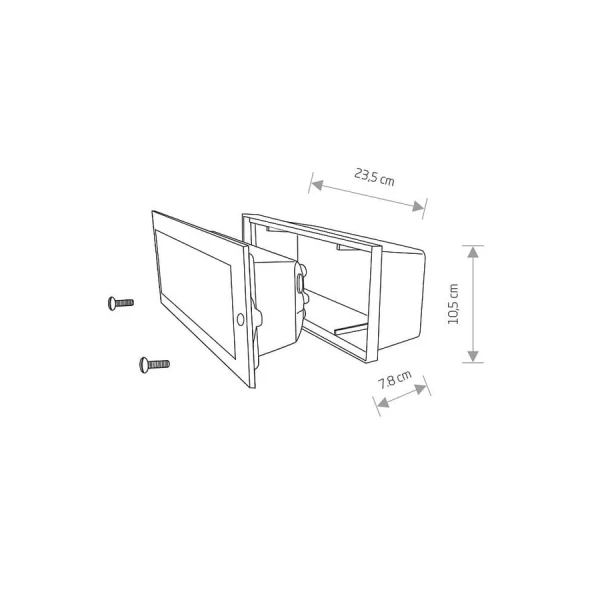 Вуличний світильник Nowodvorski INA E27 графітовий 4907 - Фото 5