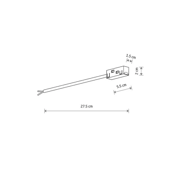 Підвід живлення Nowodvorski LVM чорний 10168 - Фото 2