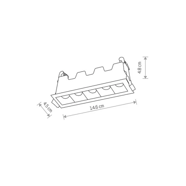 Світильник точковий врізний Nowodvorski MINI LED 10Вт 4000К чорний 10043 - Фото 5