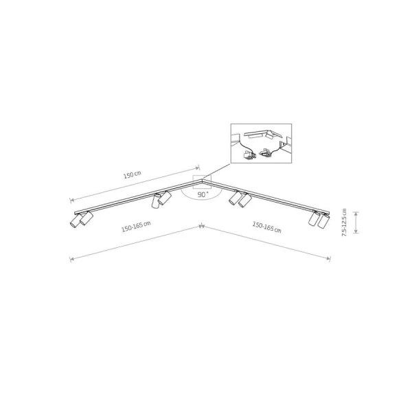 Світильник спот Nowodvorski MONO CORNER GU10 білий 7751 - Фото 2