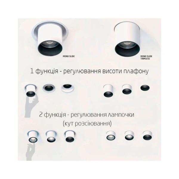 Світильник точковий врізний Nowodvorski MONO GU10 білий 10795 - Фото 9