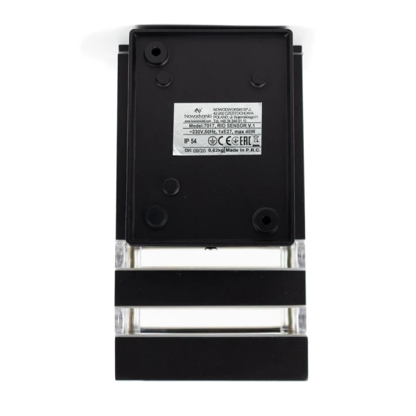 Фасадний світильник Nowodvorski RIO E27 чорний 7017 - Фото 5