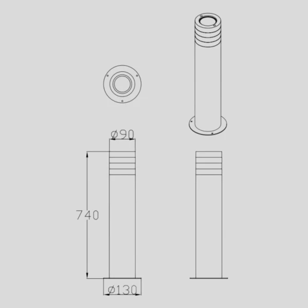 Світильник вуличний Goldlux Rino 324016  Goldlux - Фото 5