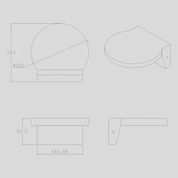 Фасадний світильник Goldlux Tesa 324023  Goldlux - Фото 3