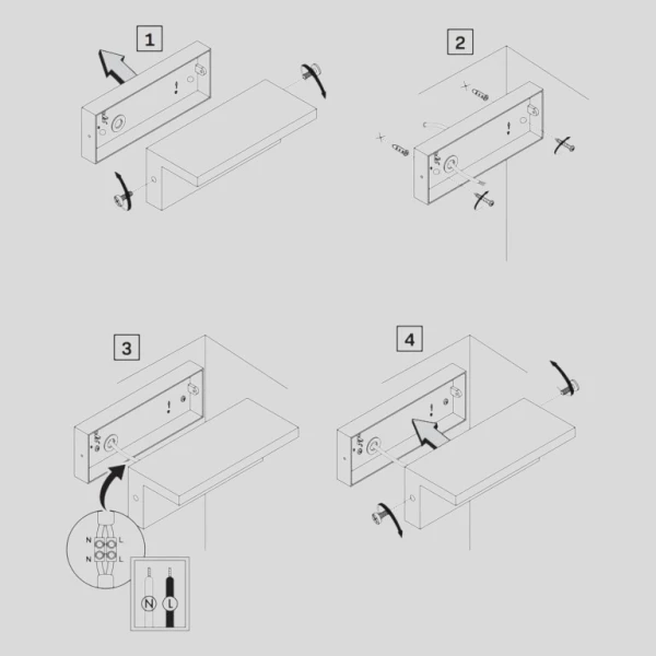Фасадний світильник Goldlux Tesa 324047  Goldlux - Фото 4