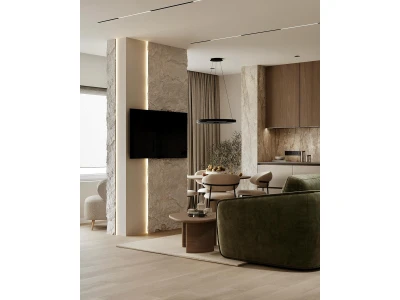 Освітлення студії дворівневої квартири