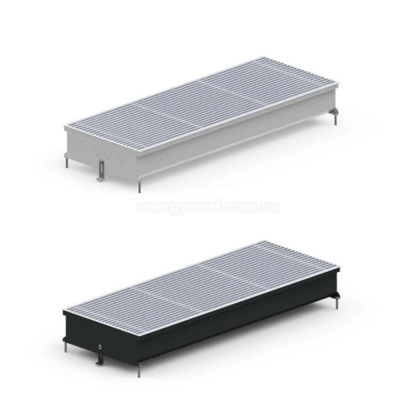 Внутрішньопідлоговий конвектор з природньою конвекцією 120*380*2750 мм CARRERA  - Фото 3