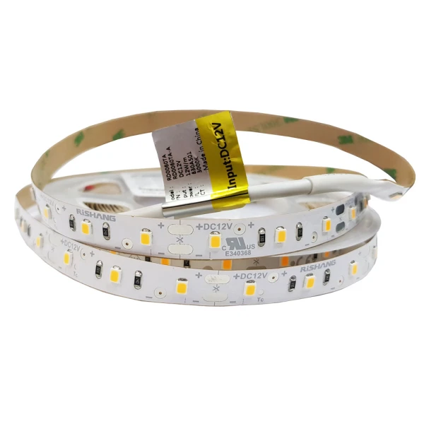 Світлодіодна стрічка 2835-60-IP33-WW-10-12  RD0060TA-A 3000K CRI80 12110 Rishang - Фото 1