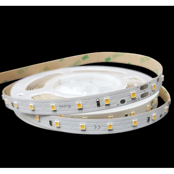 Світлодіодна стрічка 2835-64-IP20-WW-10-24 RD0064TC-A 2700K CRI90 24V 6W/m 778lm/m Rishang, 1м