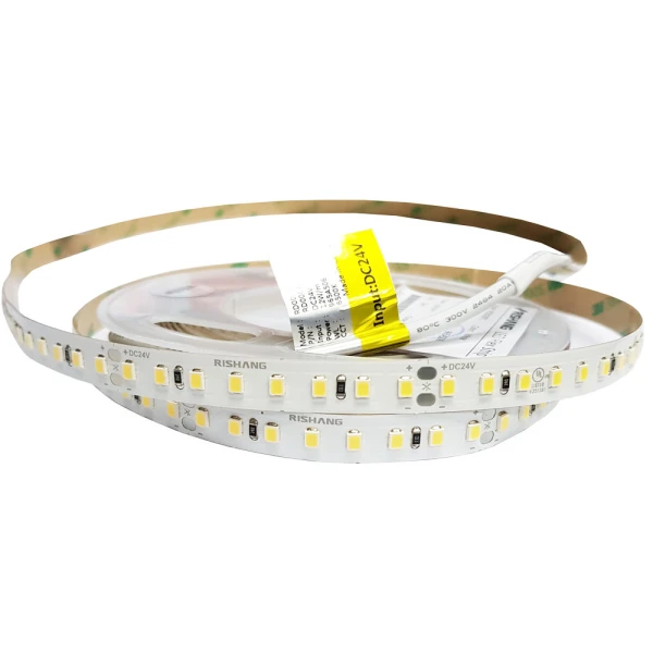 Світлодіодна стрічка 2835-128-IP20-CWd-10-24 RD00C8TC-A 6500K CRI90 24V 12W/m 1549lm/m Rishang, 1м