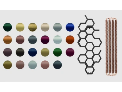 Дизайн каталог палітри кольорів рушникосушок TERMA