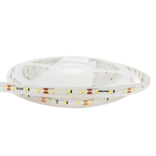 Світлодіодна стрічка 2835-60-IP67-CWd-10-12  RN3060TA-B 6500K 10439 Rishang - Фото 2
