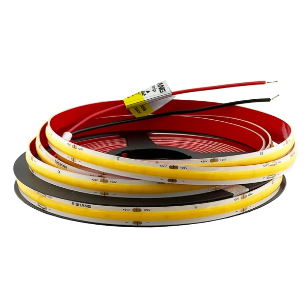 Світлодіодна стрічка COB-320-IP54-WW-8-24 RMP801EC-A 3000K 850Лм/м, 10Вт/м CRI90 19972 Rishang