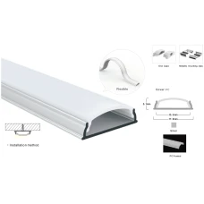 Профіль алюмінієвий гнучкий LP-SL085 BWLT 17,8*5,1 (мм) 17816 (Ціна за 1 м.п.)