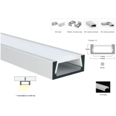 Профіль алюмінієвий LP-SL027 BWLT 15*6 (мм) 2м. 20808 (Ціна за 1 м.п.)