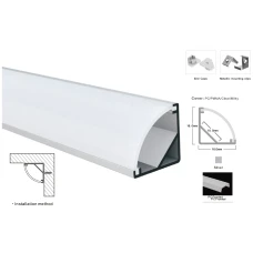 Профіль алюмінієвий LP-SL054 BWLT 16*16 (мм) 17811 (Ціна за 1 м.п.)