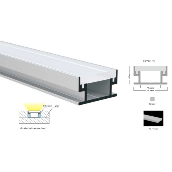 Профіль алюмінієвий LP-SL126 (3м. ламель) 21818 BWLT (Ціна за 1 м.п.) - Фото 1