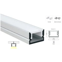 Профіль алюмінієвий LP-SL140B BWLT 12*8 (мм) 18735 (Ціна за 1 м.п.)