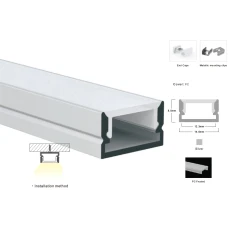 Профіль алюмінієвий LP-SL143B BWLT 14*8 (мм) 17367 (Ціна за 1 м.п.)