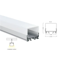Профіль алюмінієвий LP-SL155C BWLT 26,7*23,4 (мм) 15413 (Ціна за 1 м.п.)