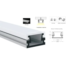 Профіль алюмінієвий LP-SL302 BWLT 12*7,5 (мм) 15223 (Ціна за 1 м.п.)