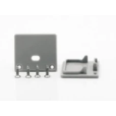 Заглушка з отвором до LED профілю LP-SL155C BWLT 15415