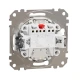 Двоклавішний вимикач з синьою LED підсвіткою Sedna Design SDD111105L, колір - білий IP20 Schneider Electric