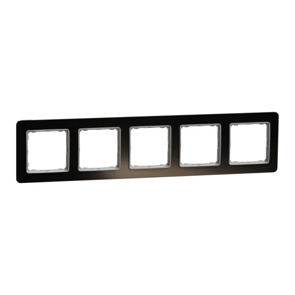 Рамка 5-постова Sedna Design SDD361805, колір - чорне скло IP20 Schneider Electric - Фото 2