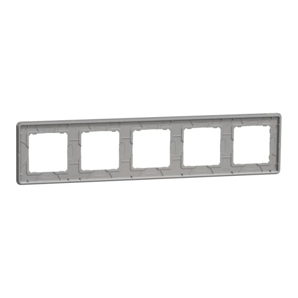 Рамка 5-постова Sedna Design SDD361805, колір - чорне скло IP20 Schneider Electric - Фото 3