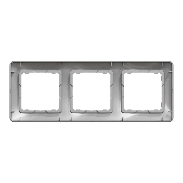 Рамка 3-постова Sedna Design SDD313803, колір - алюміній IP20 Schneider Electric - Фото 1