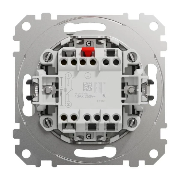 Одноклавішний перемикач з підсвіткою Sedna Design SDD111106L, колір - білий IP20 Schneider Electric - Фото 8