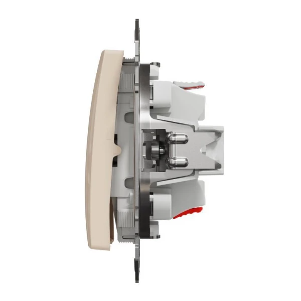 Перехресний/проміжний вимикач Sedna Design SDD112107, колір - бежевий IP20 Schneider Electric - Фото 2