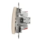 Перехресний/проміжний вимикач Sedna Design SDD112107, колір - бежевий IP20 Schneider Electric