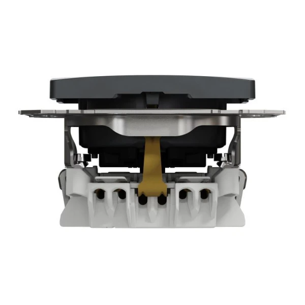 Розетка з заземленням та зі шторками Sedna Design SDD114022, колір - чорний IP20 Schneider Electric - Фото 7