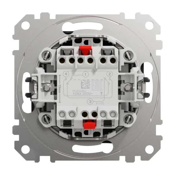 Перехресний/проміжний вимикач Sedna Design SDD114107, колір - чорний IP20 Schneider Electric - Фото 4
