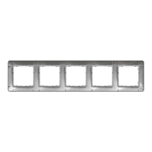 Рамка 5-постова Sedna Design SDD313805, колір - алюміній IP20 Schneider Electric - Фото 4