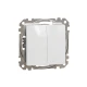 Двоклавішний перемикач Sedna Design SDD111108, колір - білий IP20 Schneider Electric