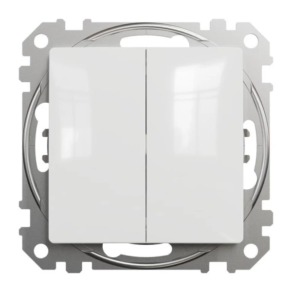 Двоклавішний перемикач Sedna Design SDD111108, колір - білий IP20 Schneider Electric - Фото 2