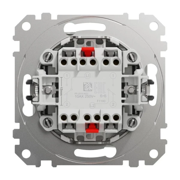 Двоклавішний перемикач Sedna Design SDD111108, колір - білий IP20 Schneider Electric - Фото 4