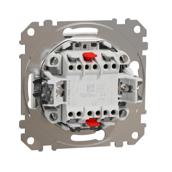 Двоклавішний перемикач Sedna Design SDD111108, колір - білий IP20 Schneider Electric - Фото 8