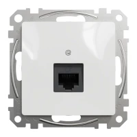 Schneider Sedna Design SDD111461. Комп'ютерна розетка, одинарний роз'єм RJ45 CAT6 UTP