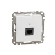 Комп'ютерна розетка, одинарний роз'єм RJ45 CAT6 UTP Sedna Design SDD111461, колір - білий IP20 Schneider Electric