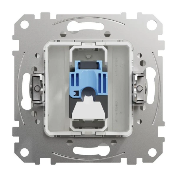 Комп'ютерна розетка, одинарний роз'єм RJ45 CAT6 UTP Sedna Design SDD111461, колір - білий IP20 Schneider Electric - Фото 5