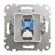 Комп'ютерна розетка, одинарний роз'єм RJ45 CAT6 UTP Sedna Design SDD111461, колір - білий IP20 Schneider Electric