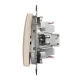 Двоклавішний перемикач Sedna Design SDD112108, колір - бежевий IP20 Schneider Electric